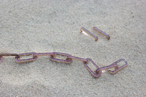 The Even Link Bracelet In Pink Sapphire